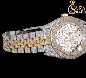 Venta caliente White Iced Out Moissanite Diamond Watch Movimiento automático Hip Hop estilo reloj Ocasiones especiales disponibles para la venta - Product Image 3