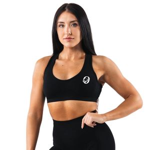 Women's Contour Sports <b>Bra</b> Black <b>Open</b> Back Fitness <b>Bra</b> Breathable Stretch Training Running Exercise Athletic Performance Wear - Product Image 1