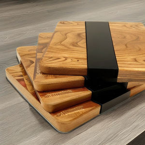 High Quality Handmade <b>Wood</b> and Metal Dinnerware Tea Cup Mats & Pads Standard Tableware Wholesale Drink Coaster Price - Product Image 1