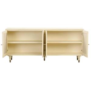 Modern Handmade Four Door <b>Sideboard</b> Cabinet Crafted from Premium Solid Wood with Spacious Storage Design for Bedroom <b>Kitchen</b> - Product Image 1