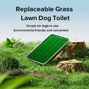 Eco Artificial Grama <span class=keywords><strong>Dog</strong></span> Litter Box Aço Inoxidável Bandeja Interior com Gramado WC para <span class=keywords><strong>Dog</strong></span> Training Pee WC Unscented - Product Image 4