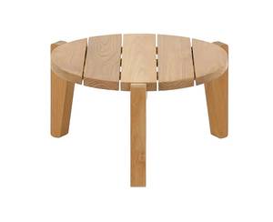 Modern Round <b>Solid</b> <b>Wood</b> Coffee Table Minimalist Design Durable Living Room Furniture Handmade Center Table 1 Year Warranty-Alora - Product Image 5
