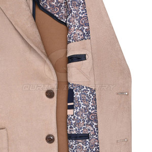 Nouveauté Blazer pour homme en polyester/coton respirant, col cranté, conçu pour le confort et le style, costume de travail moderne - Product Image 4