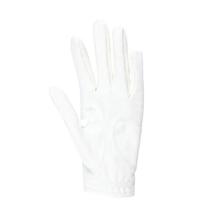 Gants de golf en cuir véritable avec sangle de poignet réglable, respirants, pour le sport et l'extérieur, ajustement unisexe, patch logo blanc, fermeture à enfiler - Product Image 3