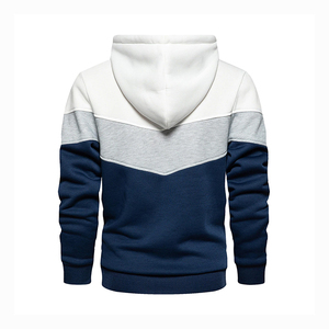 Sweat-shirts à capuche multi-panneaux personnalisables pour hommes, coupe classique, chauds pour l'automne et l'hiver, pour l'entraînement et le fitness - Product Image 2