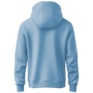 High Quality 100% Cotton French Terry Zipper-Up Hoodie <b>Thick</b> <b>Fleece</b> Drop Shoulder Solid Custom Men's Winter Daily Use - Product Image 3