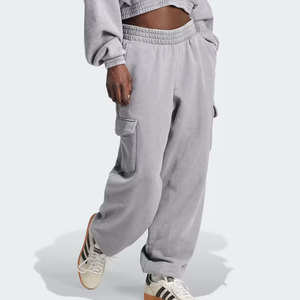 Men Loose Fit Athletic Fleece Sweatpants <b>Drawstring</b> Waist Pocketed Casual <b>Trousers</b> - Product Image 4