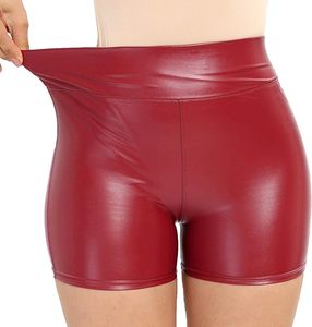 Shorts en similicuir pour femmes, fabrication sur mesure, couleur personnalisée, taille personnalisée, shorts en cuir PU pour vêtements de mode, vente en gros - Product Image 1