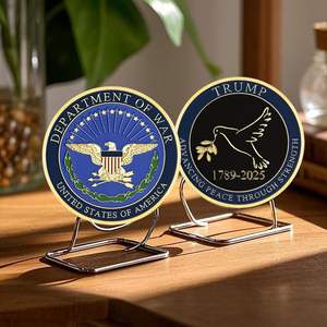 Monete Commemorative Personalizzate per il Regalo di Laurea: 'Avanzando la Pace Attraverso la Forza' per USA, Germania, Giappone - Product Image 2