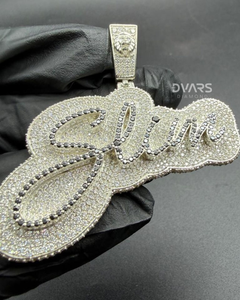 Collar con Colgante de Nombre Personalizado para Hombre, Colgante de Letra Personalizada Estilo Hip Hop, Colgante de Diamante Moissanita, Colgante de Nombre Personalizado para Ropa Urbana, Regalo - Product Image 3