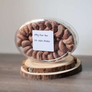 Noix de cajou bio torréfiées du Vietnam en boîte ovale de 200g - Marque privée - Approvisionnement direct usine - Prix de gros - Product Image 1
