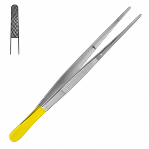 Ciseaux microchirurgicaux Evandro De Oliveira en acier inoxydable, lames courbées, manche moleté, instrument chirurgical manuel - Product Image 5