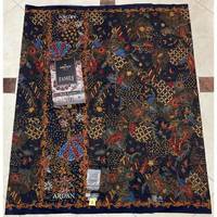 Sarung Batik Lasem Indonesia untuk Pria, Bahan Rayon Bernapas, Buatan Tangan, Elegan, Motif Polos