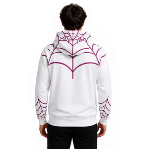 Nouveau Hoodie Décontracté Ample en Coton Sportif pour Hommes et Femmes, Motif Araignée, Style Urbain, en Polaire, Amusant, Collection 2026 - Product Image 4