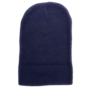 Bonnet en tricot côtelé, bonnet d'hiver à revers, unisexe, doux, extensible, chaud, uni, bonnet ajusté, fournisseur OEM personnalisé - Product Image 3
