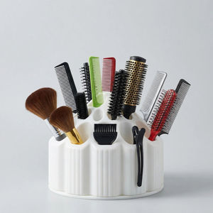 IKZARSA Soporte Giratorio Profesional para Herramientas de Barbería - Organizador Duradero de Plástico ABS para Cepillos, Tijeras y Máquinas de Cortar Cabello para Salón - Product Image 1