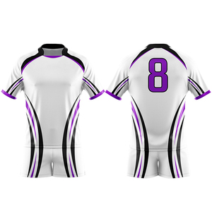 Uniforme Deportivo de Rugby, Jersey Atlético Ligero con Pantalones Cortos a Juego, Construcción Duradera para Prácticas, Juegos y Torneos - Product Image 4