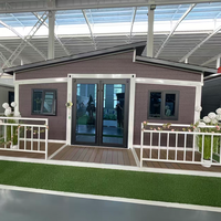 Maisons mobiles de luxe de 20 pieds et 40 pieds, maisons préfabriquées, maisons miniatures, maisons modulaires à ossature en acier, maisons conteneurs extensibles