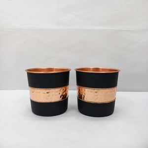 Pure <b>copper</b> water <b>bottle</b> for <b>drinking</b> traditional ayurvedic health benefits durable leak proof design for home office travel use - Product Image 3