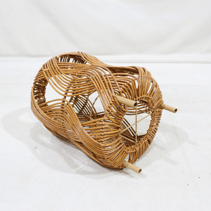 Lanterne en plastique tressé de nouvelle conception, porte-bougie décoratif, lumière portable pour patio et jardin - Product Image 4