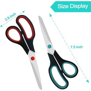Set di 2 Forbici Multiuso da 7,5 Pollici per Ufficio, Casa e Scuola, per Tessuti e Lavori Artigianali - Product Image 1