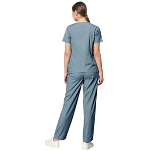 Ensemble de blouses médicales unisexe 2025 – Uniformes personnalisés avec haut et pantalon tricotés – Marque privée – Qualité supérieure – Usage hospitalier – Thermocollage sans couture - Product Image 1