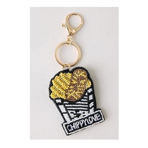 Hot Sale Beaded Choppy Bag <b>Key</b> <b>Chain</b> Hold to <b>Keys</b> or Bag Charm for Handbag Purse Car <b>Keys</b> As a Girls Birthday Gifted Accessories - Product Image 1