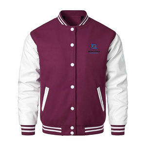 Best Design Made in Pakistan Men's Stand Collar Front <b>Logo</b> Premium Quality Customized <b>Logo</b> Breathable Winter Letterman Jacket - Product Image 1