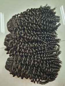 Extensiones de cabello virgen vietnamita con textura de ondas profundas, ondas de agua y rizos profundos, con encaje HD transparente y frontales de encaje. - Product Image 5