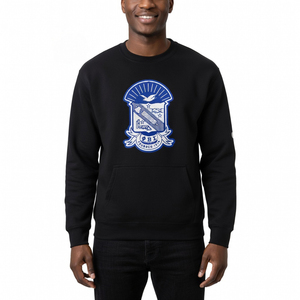 Sudadera Negra de Invierno con Bordado Sigma 1914, 100% Algodón Suave Premium, Ropa para Hombre de la Fraternidad Griega Phi Beta Sigma - Product Image 1