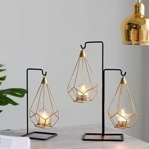 Decorative Metal Christmas <b>Tealight</b> Holder Holiday Candle <b>Lantern</b> for Festive Home Decoration - Product Image 1