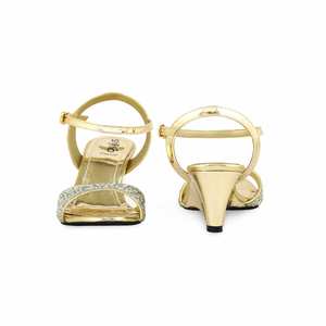 Sandalias de tacón doradas FN6026 Diseño elegante y elegante - Product Image 2