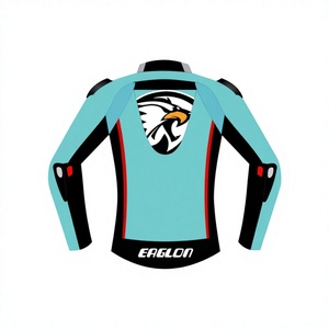 Chaqueta de Motociclismo Personalizada para Hombre, de Cuero Vacuno, para Carreras, con Protección de Nivel 2 CE |   Fabricante OEM Personalizado - Product Image 2