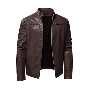 Chaqueta de Cuero de Nuevo Diseño para Hombre, Estilo Moderno, Chaqueta de Cuero Profesional de Alta Calidad al por Mayor para Hombre - Product Image 1