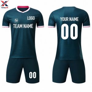 Camiseta de Fútbol de Alta Calidad Personalizada con Nombre y Número, Manga Corta, Secado Rápido, para Equipos Unisex de Adultos - Product Image 2