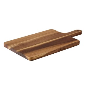 Planche à découper rectangulaire en bois naturel écologique REHMAN CRAFT avec poignée intégrée et trou de suspension - Product Image 4