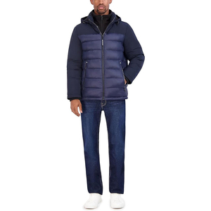 2026 Pakistan High Quality <b>Hooded</b> Canvas Lightweight <b>Puffer</b> <b>Jackets</b> for Men Custom Design Winter Breathable <b>Waterproof</b> - Product Image 6