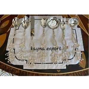 Juego de Cubiertos de Acero Inoxidable, Elegante Juego de 8 Piezas para Servir la Cena, Uso en Servicio de Mesa, Precios Accesibles, Juego de Cucharas de Metal Más Vendido - Product Image 6