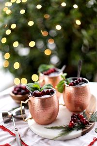 Hammered copper drink mug set canyon thunder beverage <b>cups</b> <b>reusable</b> handcrafted cocktail mugs premium durable - Product Image 6