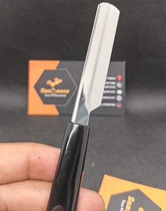Professional Folding Shaving <b>Razor</b> Stainless Steel <b>Blade</b> Antiskid ABS Handle <b>Single</b> <b>Blade</b> Reusable Grooming Tool Durable barber - Product Image 3