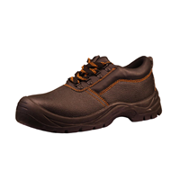 Chaussures de sécurité basses AOXIANG Rocky Buffalo S1P pour l'hiver, usage en usine, antidérapantes, avec empeigne en cuir gaufré et embout en acier