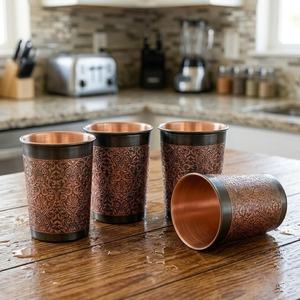 Copas de Vino de Hierro a Precios Bajos, Libres de BPA, Aptas para Lavavajillas y Microondas, para Viajes, Uso Unisex, Aplicaciones Domésticas, World Craft Impex, Estilo Vintage - Product Image 3