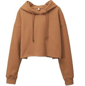 เสื้อฮู้ดตัวสั้นที่ทันสมัยของผู้หญิงพร้อมเชือกผูกเหมาะสำหรับสวมใส่ในชีวิตประจำวันเสื้อฮู้ดครอปแบบนุ่มและระบายอากาศได้ดี - Product Image 1