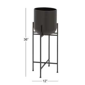 Ensemble de 3 mini pots de fleurs en céramique blanche, support minimaliste en fil de fer doré, présentoir de bureau pour plantes succulentes et cactus - Product Image 2