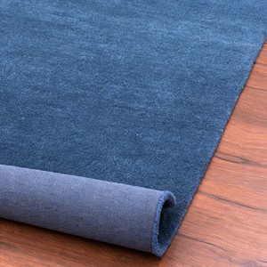 Alfombra Moderna de Color Índigo Sólido, Alfombra Suave y Afelpada de Estilo Minimalista, Alfombra Hecha a Mano de Lujo para Sala de Estar, Dormitorio, Decoración del Hogar - Product Image 6