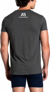 T-shirt décontracté pour homme AMY Brand 100% coton, manches courtes, uni, broderie sur le devant, respirant, coupe classique, logo personnalisé, vente en gros - Product Image 5