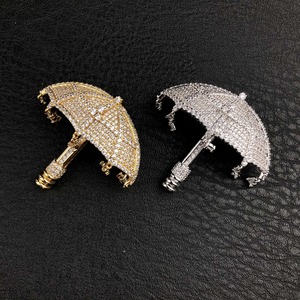 Popular Colgante de Diamante Moissanita con Diseño de Paraguas, Collar Hiphop Personalizado para Hombres y Mujeres - Product Image 6