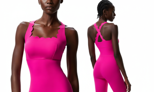 Mono deportivo transpirable de nuevo diseño sin espalda para mujer, talla grande, ajustado, estilo chaleco para danza, running, yoga y fitness, venta al por mayor - Product Image 3