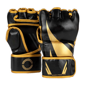 Gants de MMA demi-doigts en cuir PU pour hommes, personnalisés, respirants, légers, meilleur prix, fabriqués au Pakistan pour les arts martiaux et la boxe - Product Image 1