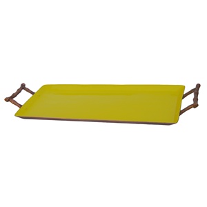 Plateau métallique de service et de finition en émail, taille parfaite pour les collations, autre ustensile pour le jardin - Product Image 1